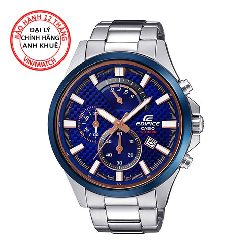 Đồng hồ Nam Casio kim loại Edifice EFV-530DB-2AVUDF - Chính hãng Casio Anh Khuê