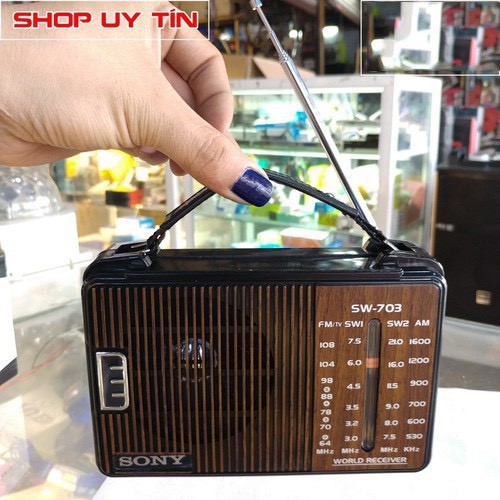 Đài Radio Sony SW-703 ⚡FREE SHIP⚡ Có Ăng Teng Dò Được Loại Tần Số . Bảo Hành Lên Đến 12 Tháng