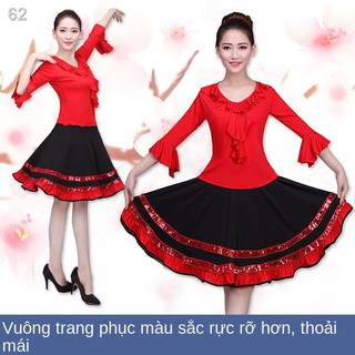 Váy khiêu vũ Nữ chính hãng Show mở màn đu lớn Trang phục dân tộc sân khấu màu đỏ TopR