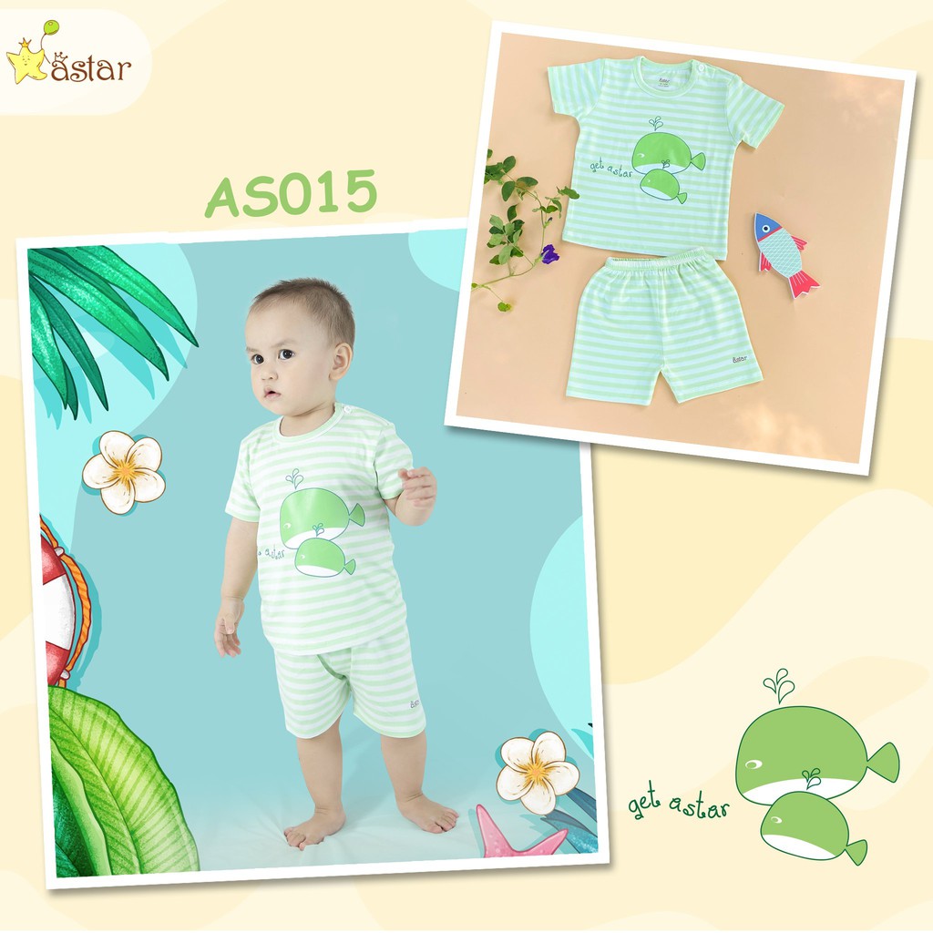 [Mã SKAMCLU8 giảm 10% cho đơn từ 100K] Bộ tay ngắn Astar SALE giá rẻ size 6 tháng -5 tuổi