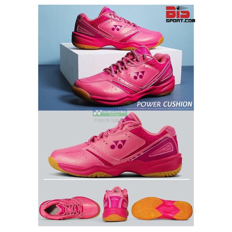 Giày Cầu Lông Chính Hãng Yonex SHB500CR Hồng BaBy Kim Tuyến