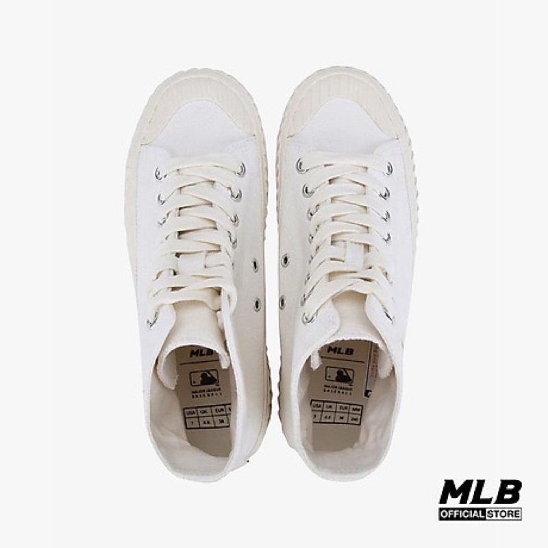 Giày thể thao sneaker MLB cổ cao Playball Origin Hi màu Trắng