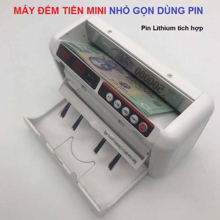 Máy Đếm Tiền Mini Nhỏ Gọn Dùng Pin AU-1000UK