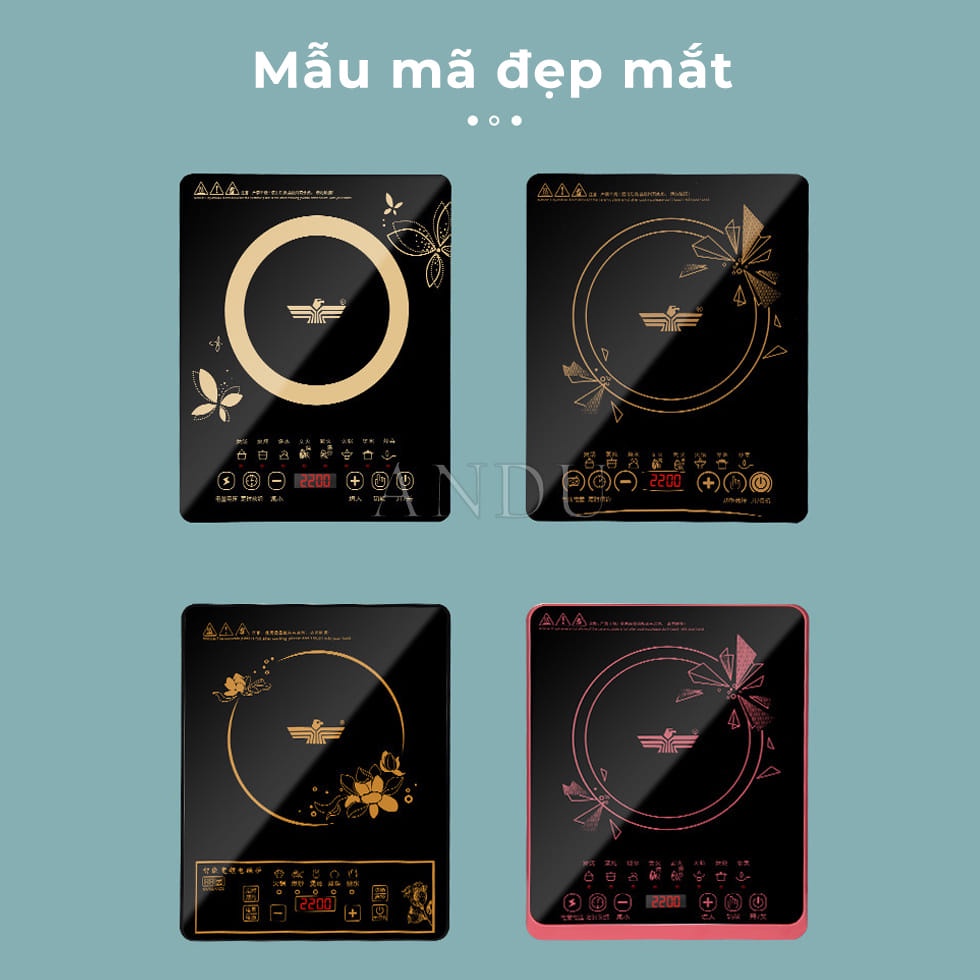 Bếp Từ Cảm Ứng Mặt Kính Chịu Nhiệt PESKOE  Đa Chức Năng - Bếp Từ Dễ Lau Chùi Chịu Nhiệt Tốt Siêu Tiết Kiệm Điện