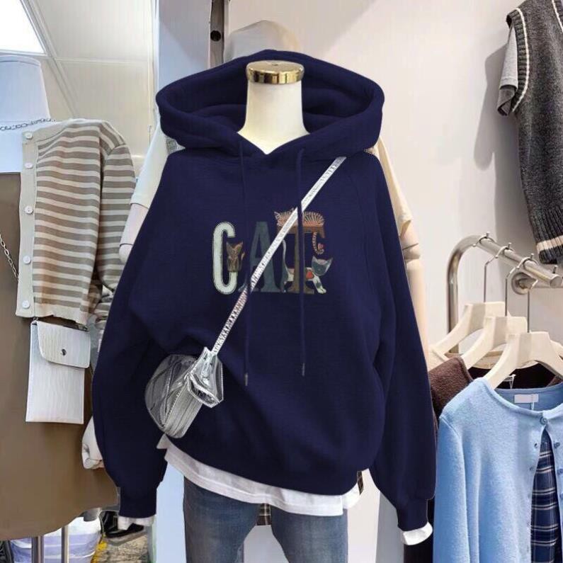 Áo hoodie nam nữ có chữ Cat mẫu Cực Hot