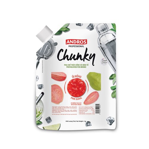 [Mã 267FMCGSALE giảm 8% đơn 500K] Chunky Ổi hồng (Pink Guava) ANDROS 1 kg - TAN004