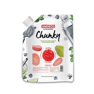 Mứt Trái cây Chunky ANDROS - Ổi hồng túi 1kg