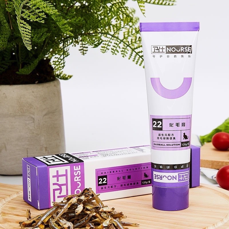 Gel dinh dưỡng Nourse hỗ trợ tiêu búi lông, tránh gây tắc ruột thú cưng (120gr)
