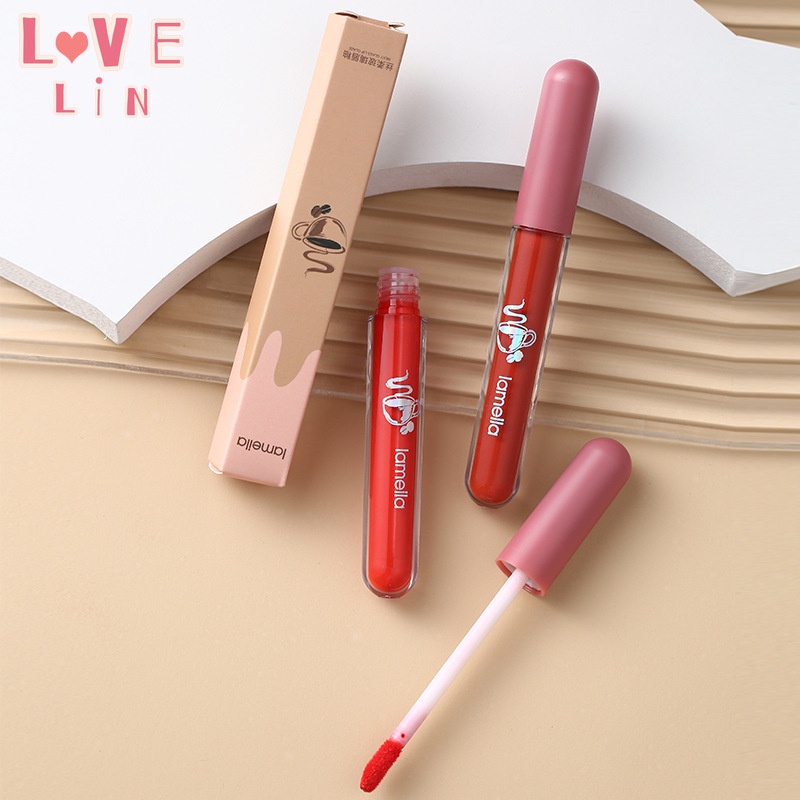 LAMEILA Son Bóng Dạng Lỏng Dưỡng Ẩm Mềm Mịn Dưỡng Ẩm Dành Cho Nữ 1041