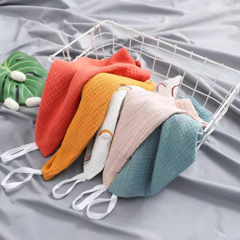 Bộ 5 Khăn Tay Cotton Mềm Thấm Hút Tốt Cho Bé