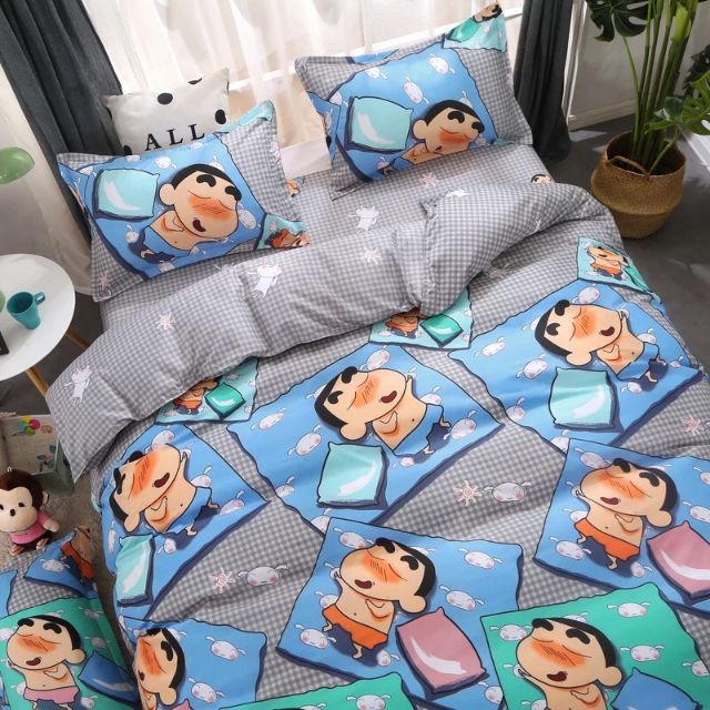 Bộ chăn ga gối Cotton poly - Cu Shin
