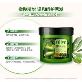 Dầu xả tinh chất olive Bioaqua 500ml chăm sóc tóc toàn diện