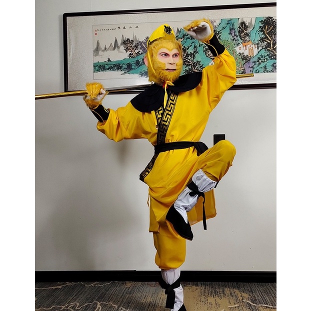 Set trang phục cosplay Tôn Ngộ Không - phim Tây Du Ký hàng chuẩn cao cấp.