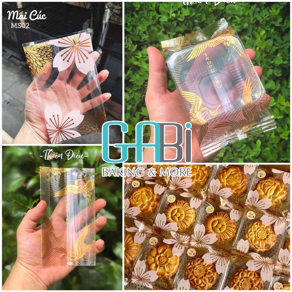 50-100 túi đựng bánh trung thu 100-150g