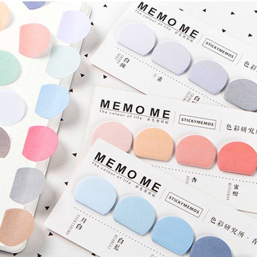Miếng Dán Ghi Chú Nhiều Màu Sắc Sáng Tạo Độc Đáo