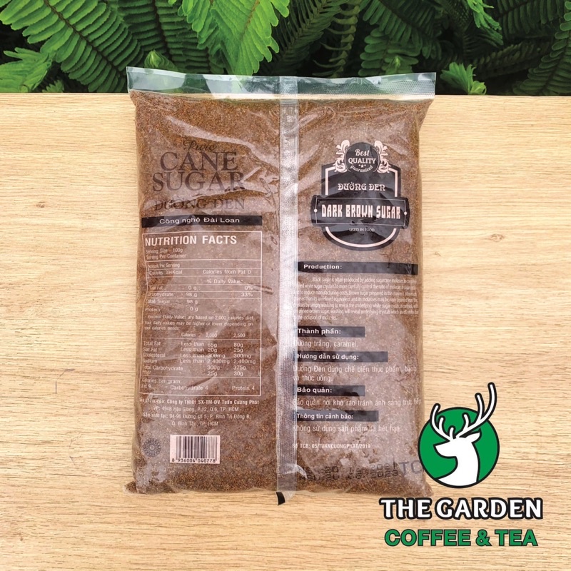 Đường đen Đài Loan The Garden dinh dưỡng có lợi cho sức khỏe gói từ 200g-1kg
