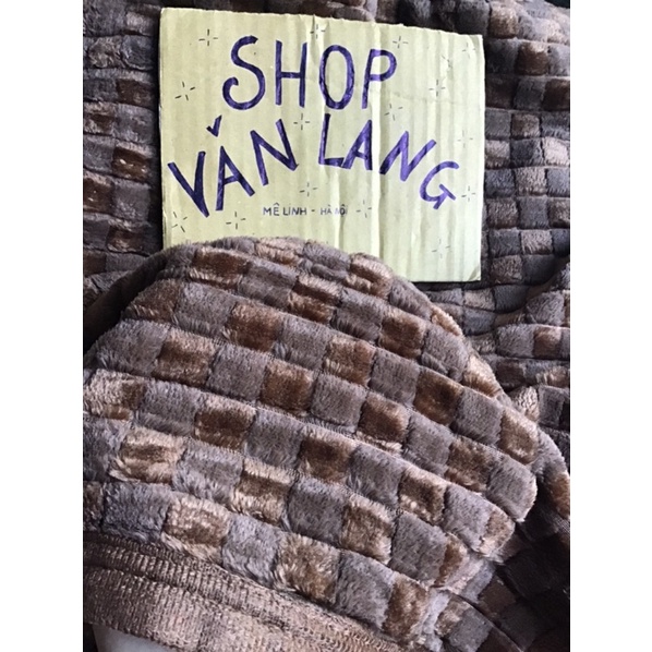 Chăn ô nhỏ High End dày dặn lông siêu mềm 2m x 2m3 đủ màu