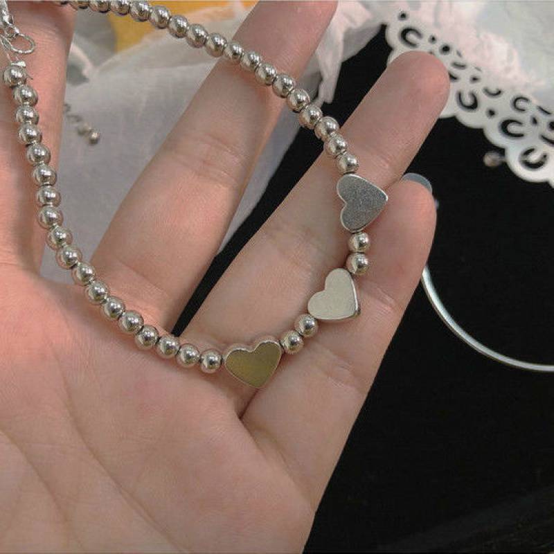 Vòng Đeo Tay Dạng Mở Hình Trái Tim Thời Trang Dành Cho Nữ