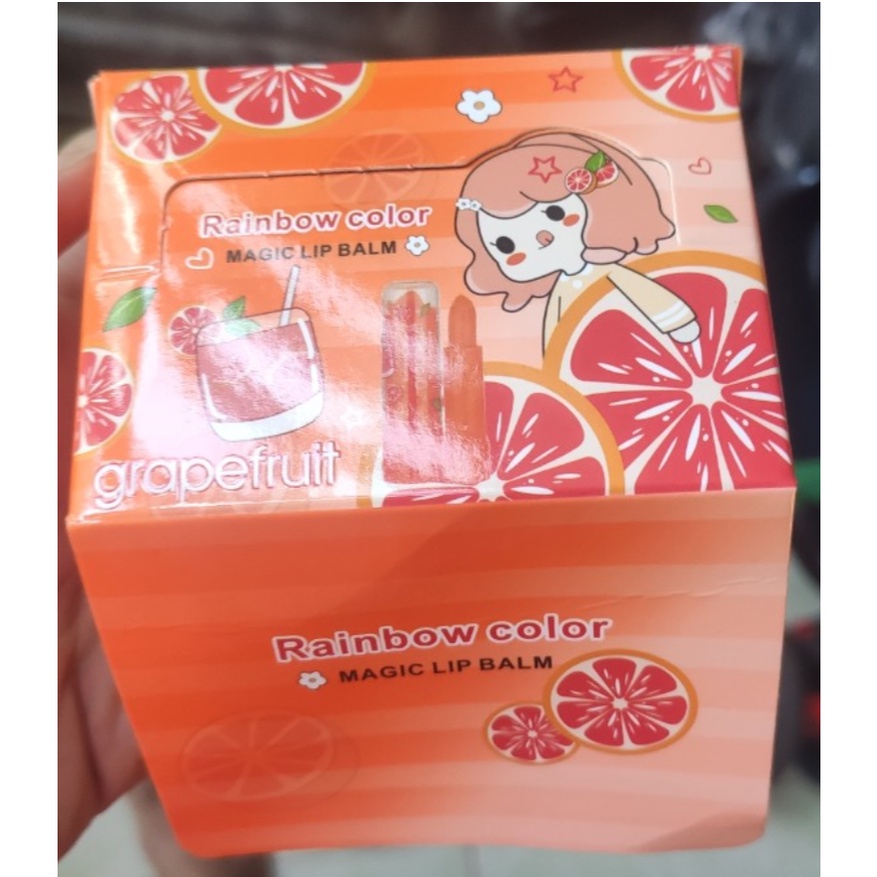 Son Dưỡng Môi Hương Đào/Bưởi Peach Kiss Beauty nội địa Trung