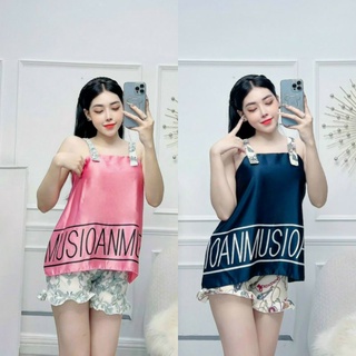 Đồ Bộ Phi Lụa Ngủ Nữ Mặc Nhà