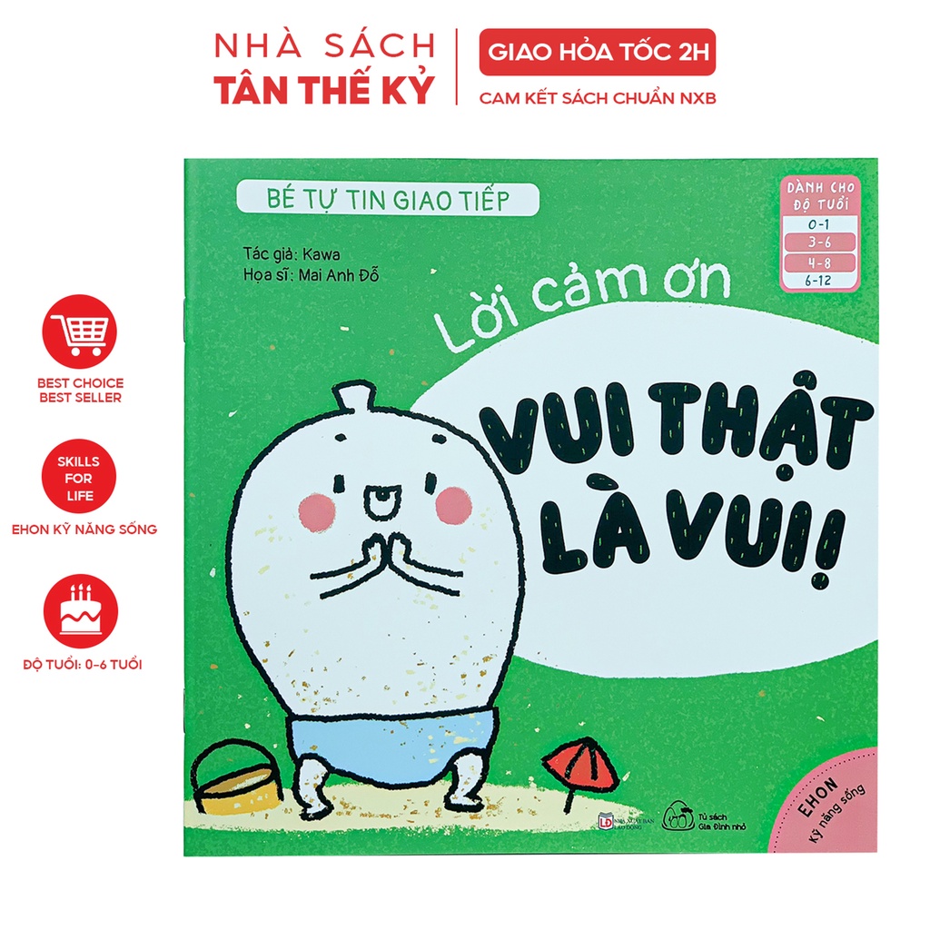 Sách - Ehon Nhật Bản kỹ năng sống Bé tự tin giao tiếp cho trẻ từ 3-8 tuổi (6 cuốn lẻ)