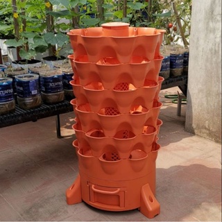 THÁP RAU HỮU CƠ ECO - 360: Thiết kế tối ưu, tiết kiệm diện tích, giảm công chăm sóc, năng suất cao.