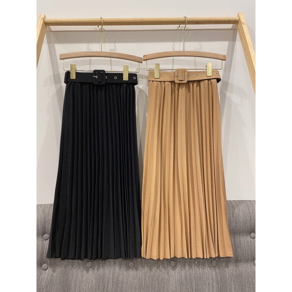 Chân váy xếp ly kèm đai siêu đẹp | BigBuy360 - bigbuy360.vn