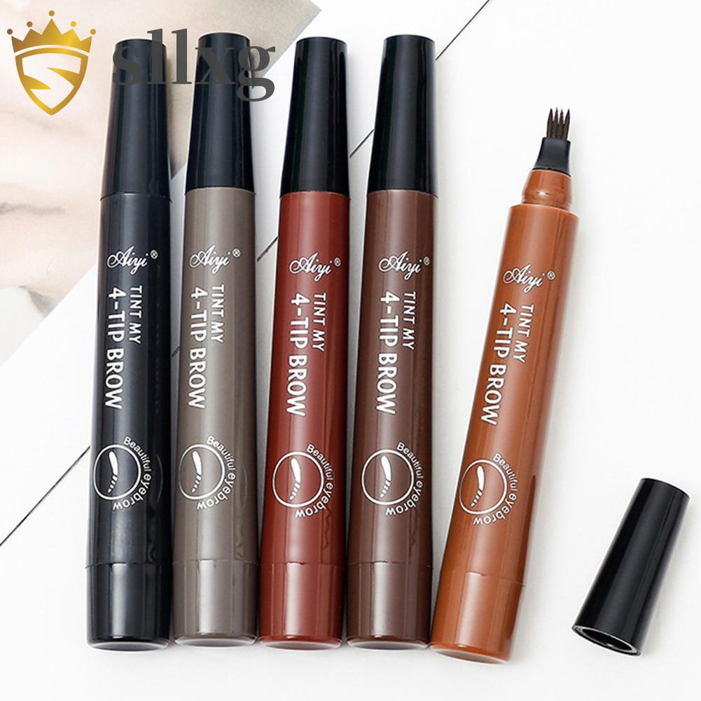 Bút kẻ lông mày dạng lỏng lâu trôi chống thấm nước thiết kế đầu 4 nhánh 3D
 | BigBuy360 - bigbuy360.vn