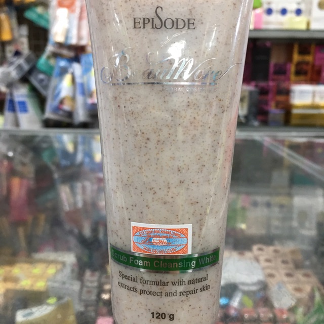 Sữa rửa mặt hạt mơ làm trắng da Beaumore 120g
