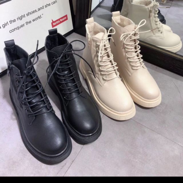 Boot nữ buộc dây
