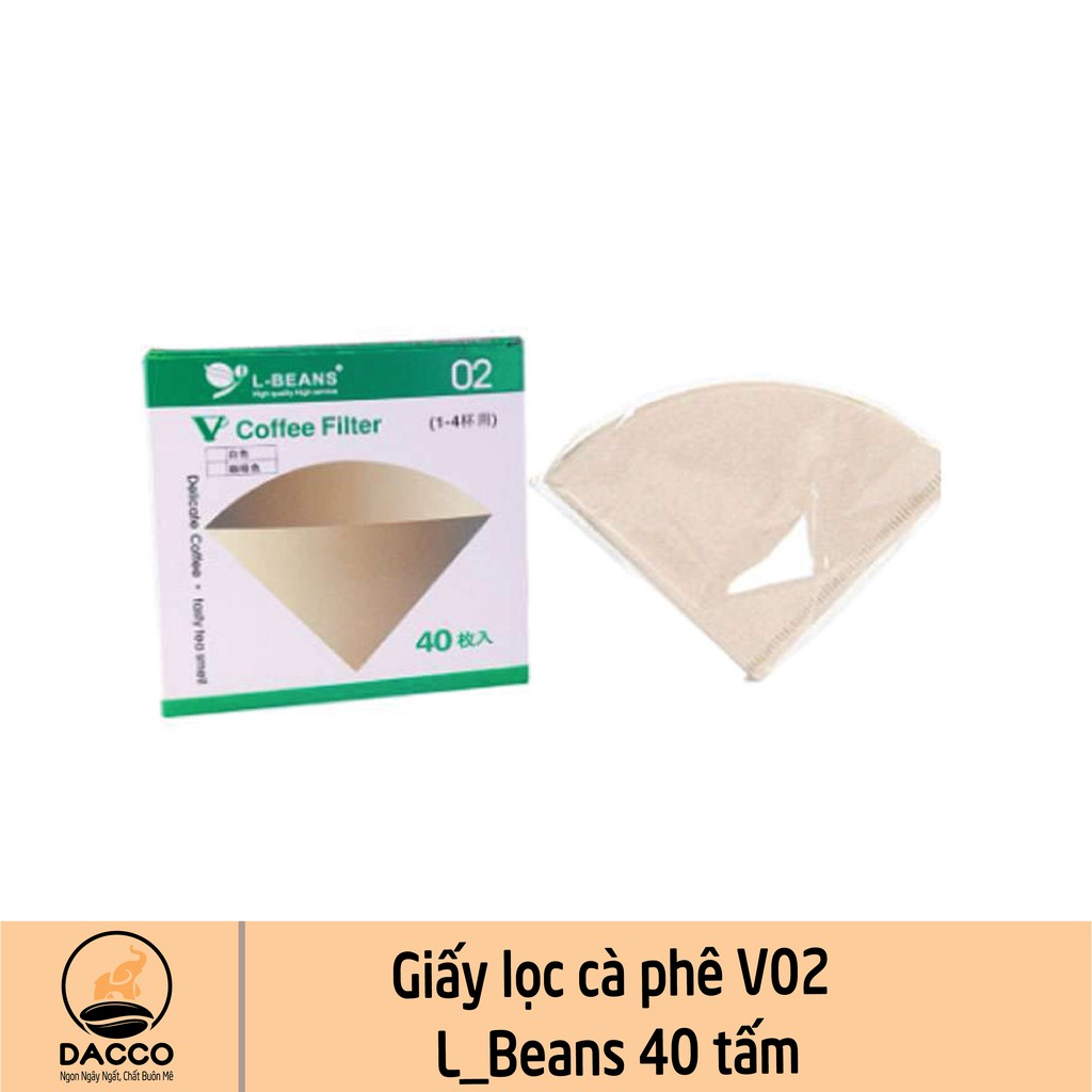 Giấy lọc cà phê V02 40 tấm