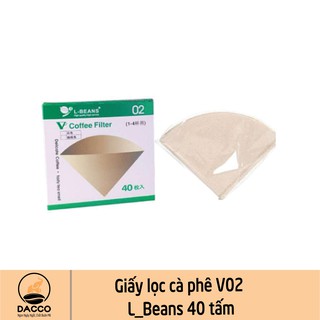 Giấy lọc cà phê v02 40 tấm