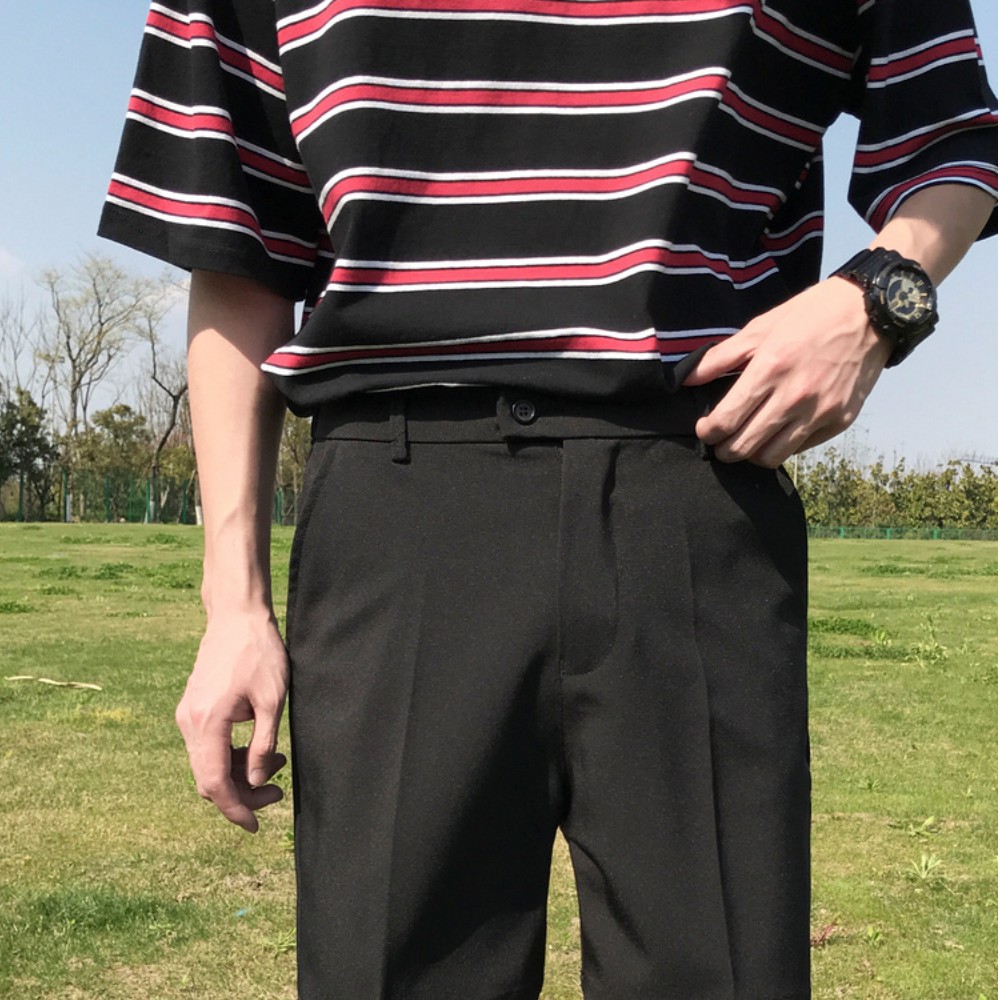 [Tiền Nào Của Đấy]Quần Short Tây Nam, Quần Đùi Vải Nam Màu Đen Vải Co Giãn Phong Cách Hàn Quốc-QD06 | BigBuy360 - bigbuy360.vn