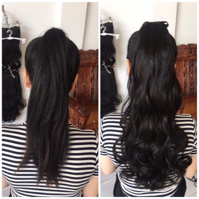 Tóc giả nữ cột ❤️❤️ FREESHIP ❤️❤️ tóc cột xoăn lọn tầng kèm ảnh thật
