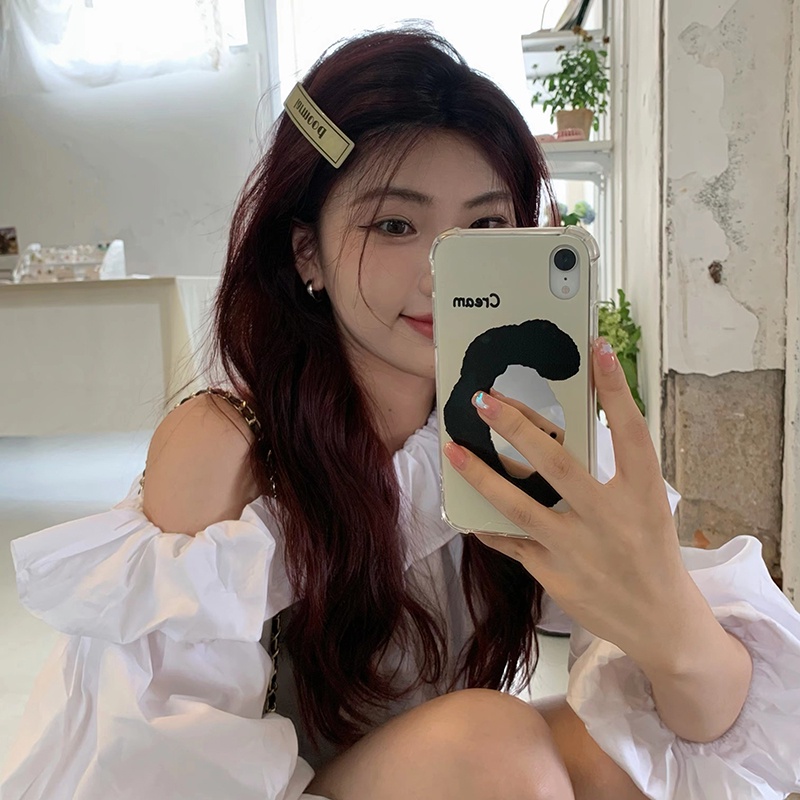 Kẹp Tóc Công Chúa Cao Cấp Đính Chữ Phong Cách Retro Mùa Hè Cho Nữ