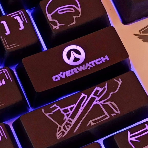 Nút Bàn Phím Cơ 2.25 U R2 Overwatch Bằng ABS Có Đèn Nền Độc Đáo
