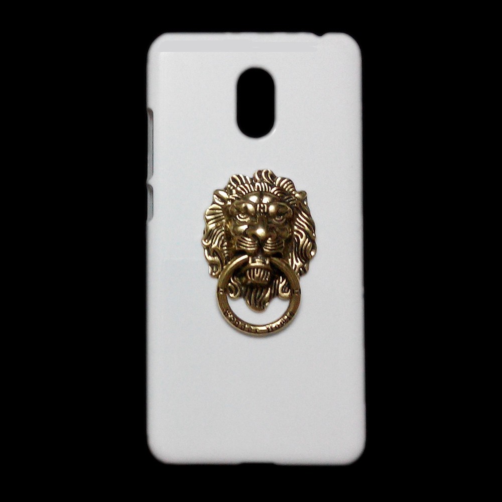 Case for Meizu M6 Note M5C A5 MX2 MX3 MX4 Pro MX5 MX6 Pro 7 Plus M3 M3S M2 M5 3D Bronze Lion Head Ring Stand Holder Back Hard Phone Cover