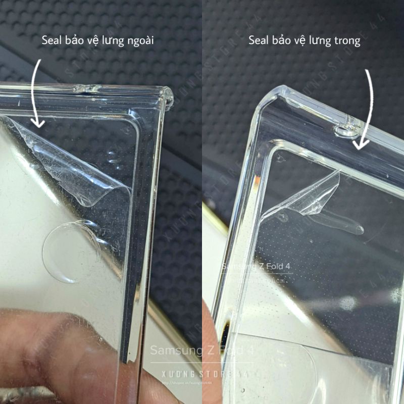 ⚡️Hỏa tốc HCM - Ốp lưng Samsung Z Fold 4 , Z Fold 5 trong suốt hai mảnh dễ tháo lắp