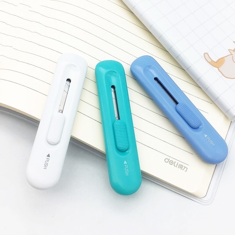 Dao Cắt Giấy Mini Nhiều Màu Sắc Tiện Dụng Cho Trường Học