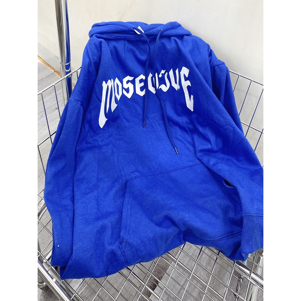 Hooodie Oversize Nam Nữ Chữ Mouse Dáng Rộng Mũ To Màu Xanh Lạ Hot Trend Unisex Uzzlang