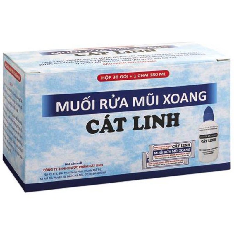 Combo 10 Hộp Muối rửa mũi xoang Cát Linh