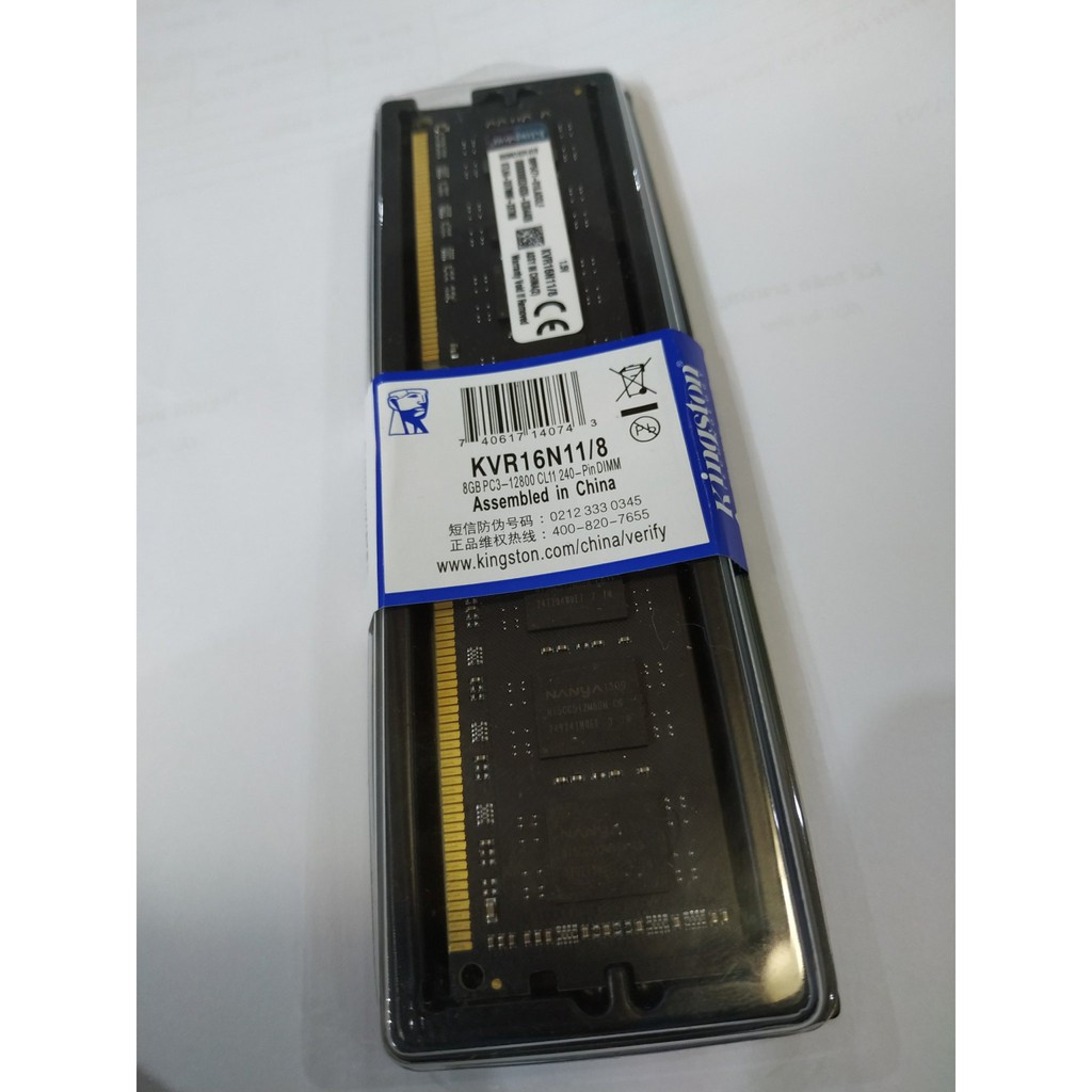 [Kho phụ kiện] RAM Kingston 8GB DDR4 Bus 2400 MHz Mới Bảo Hành 3 Năm