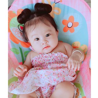 TÓC GIẢ BÚI CỦ TỎI, BÚI NATRA CHO BÉ (HÌNH THẬT)