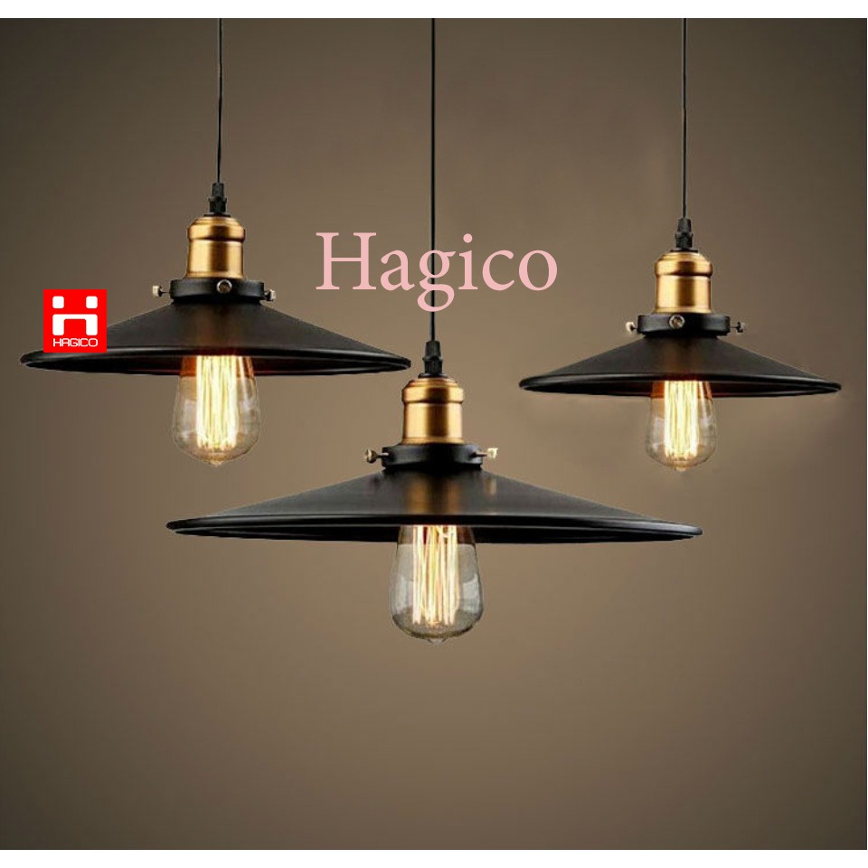 Đèn thả trang trí hình đĩa bay sắt TCF012 tặng bóng led