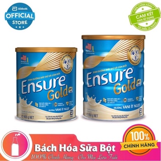 [Chính hãng] Sữa Bột Ensure Gold Hương Vani Ít Ngọt 850g [Date mới]