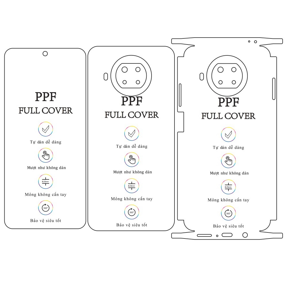 Dán dẻo PPF Redmi Note 9 Pro 5G - Mi 10 Lite 5G – Tặng cường lực camera