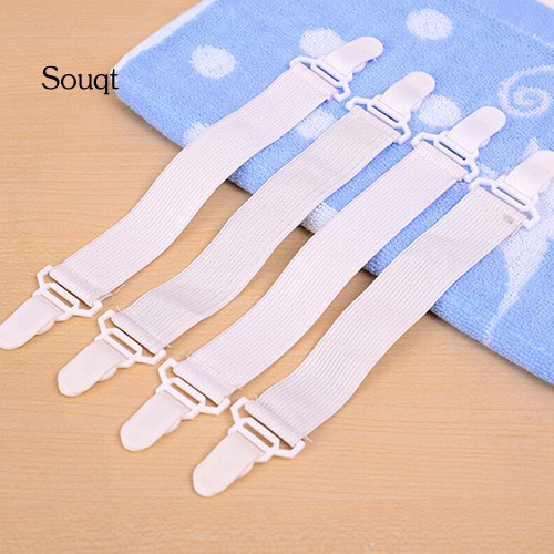 Set 4 dây kẹp hỗ trợ cố định ga trải giường đa năng tiện dụng