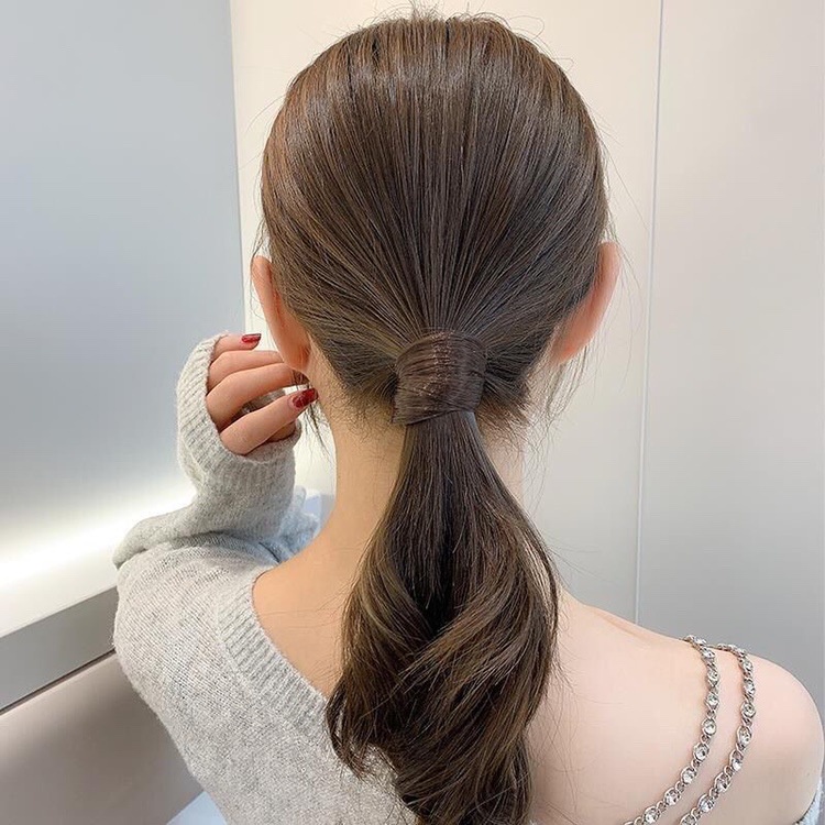 Dây cột tóc đính tóc giả độc đáo cho nữ