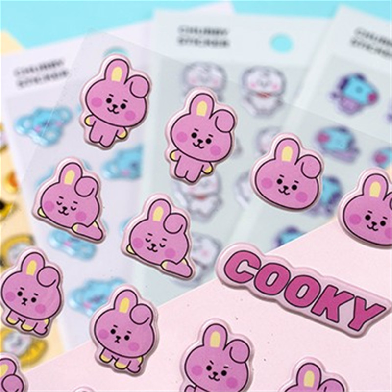 Nhãn dán từ tính họa tiết BT21 BTS
