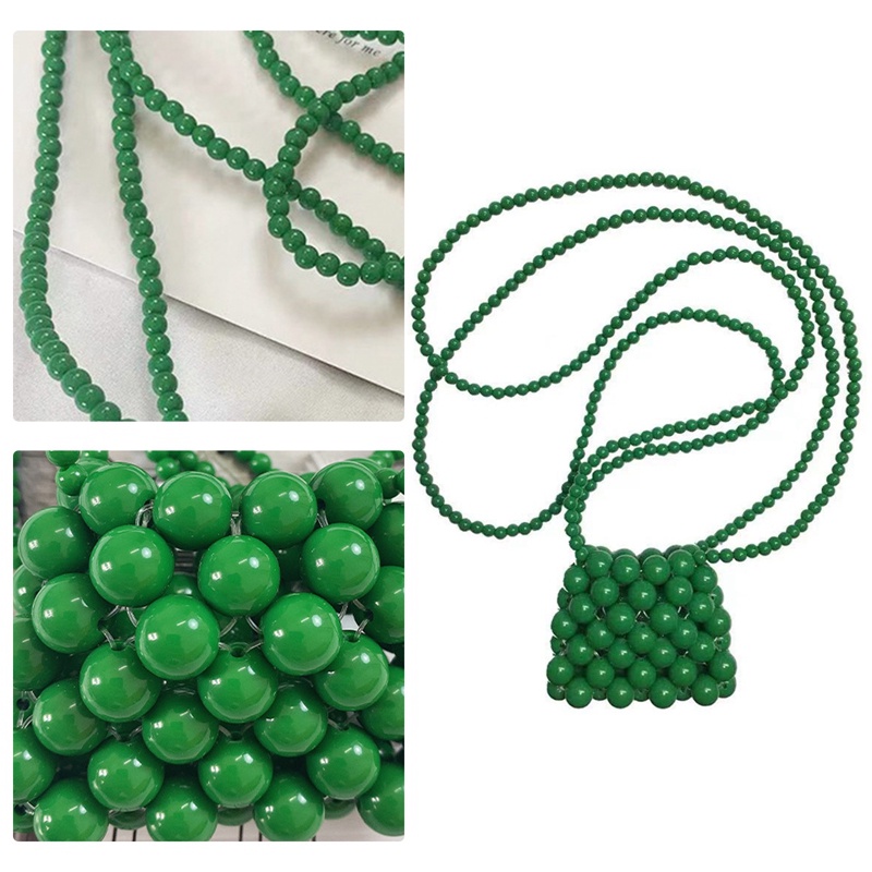 Túi Đeo Chéo Mini Đính Hạt Ngọc Trai Xinh Xắn Cho Bé